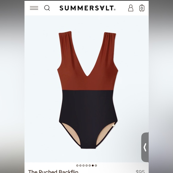 Summersalt The Ruched Backflip One Piece, New with Tags, Size 12 - Picture 3 of 8